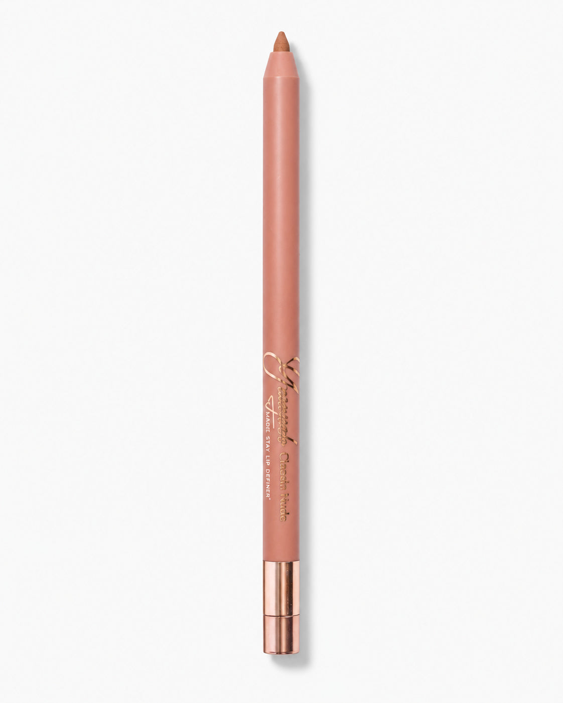 Nude rose lip liner pencil with a gold-colored end cap