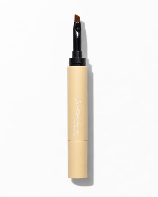 YES.EYE DO 2-in-1 Brow Pomade Pen with the built-in angled brush extended