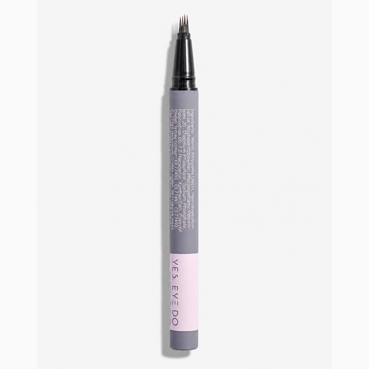 YES.EYE DO 4-Prong Brow Pen with cap removed, showing the four separated tips