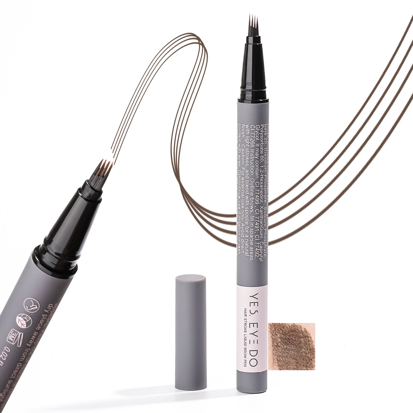 4-Prong Hair-Stroke Brow Pen