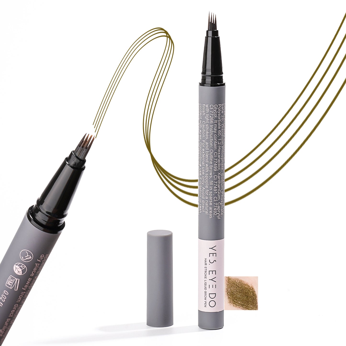 4-Prong Hair-Stroke Brow Pen