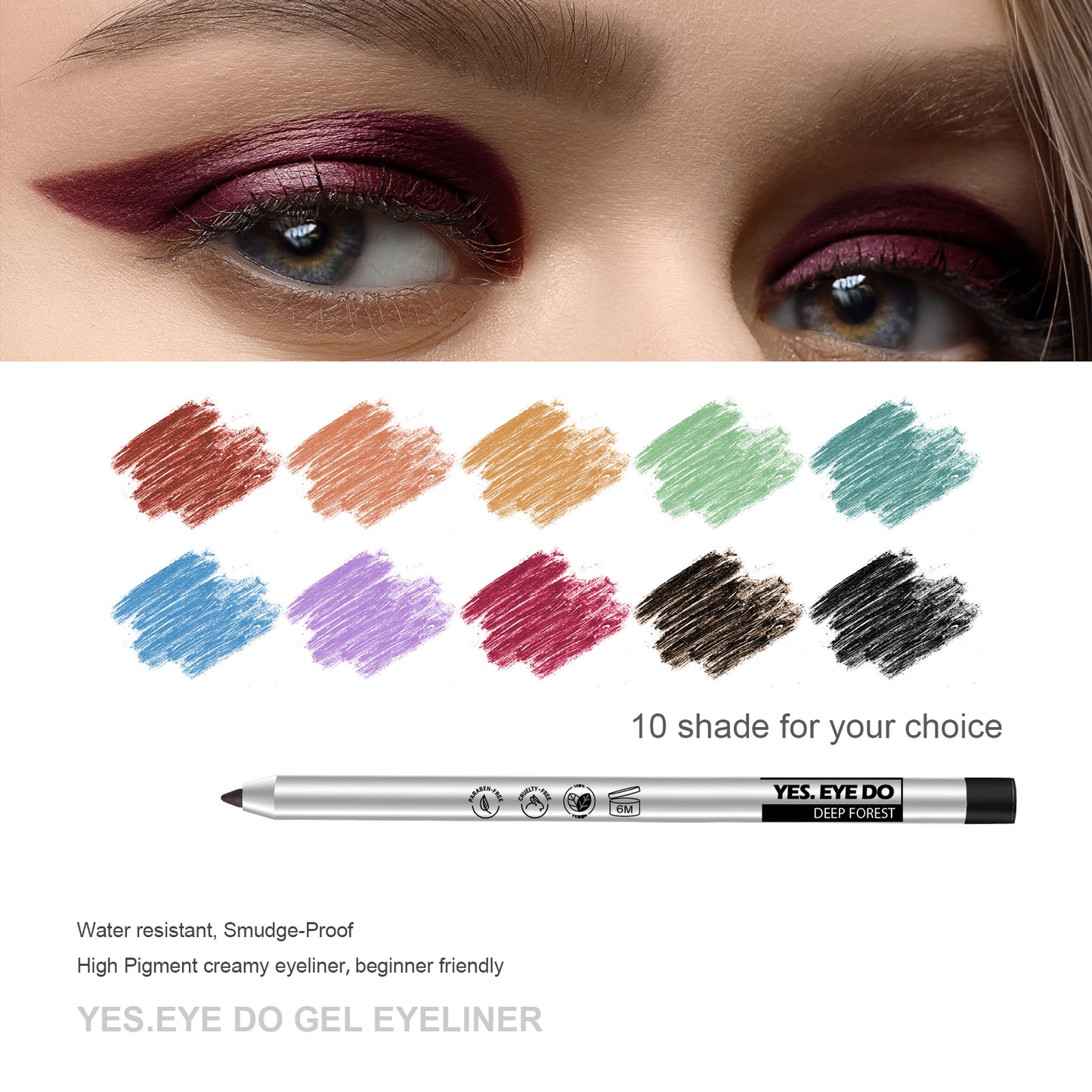 Retractable Gel Eyeliner Pencil