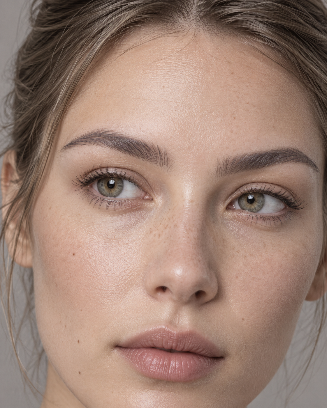 Grey brow shade example