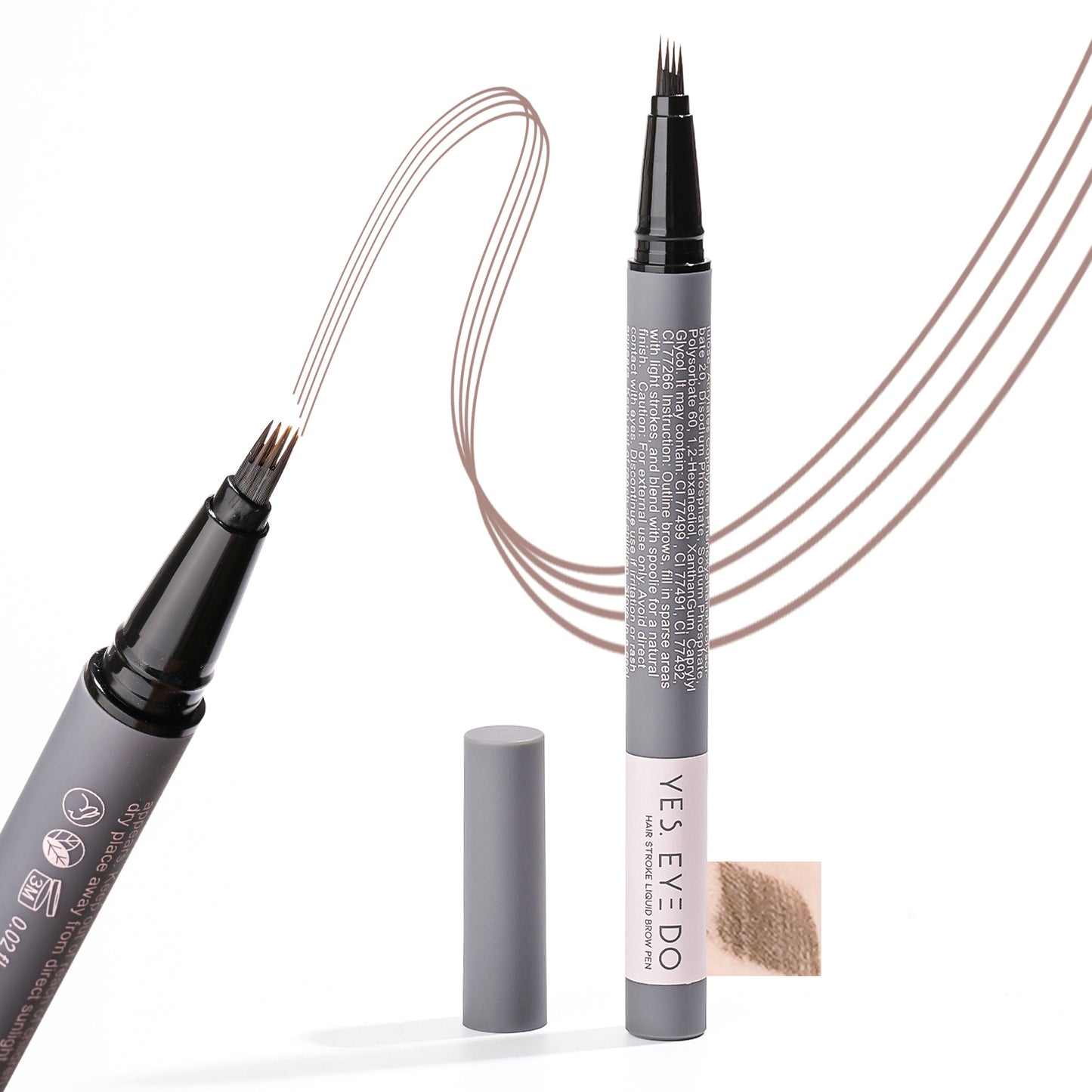 4-Prong Hair-Stroke Brow Pen