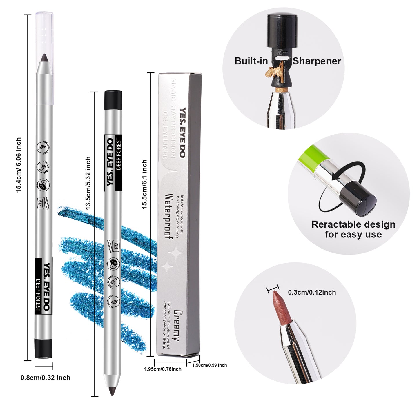 Retractable Gel Eyeliner Pencil
