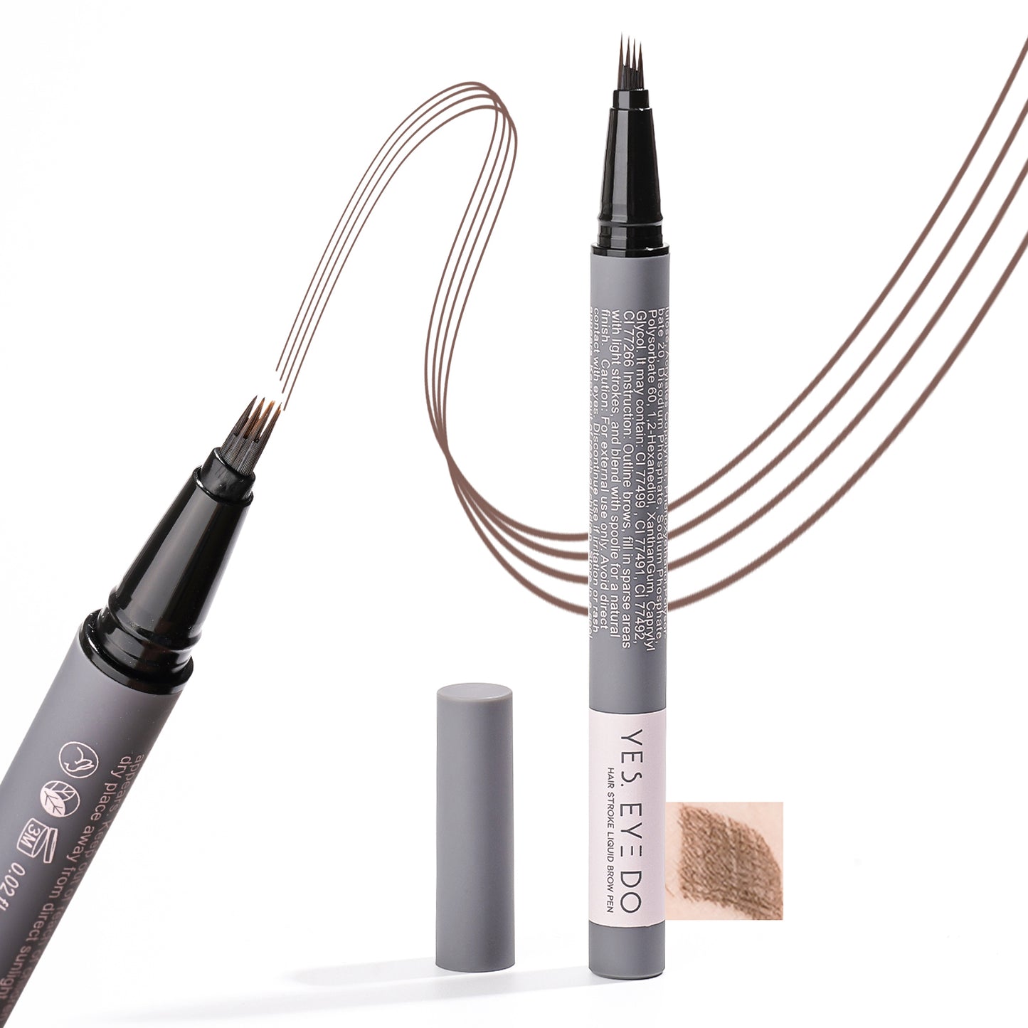 4-Prong Hair-Stroke Brow Pen