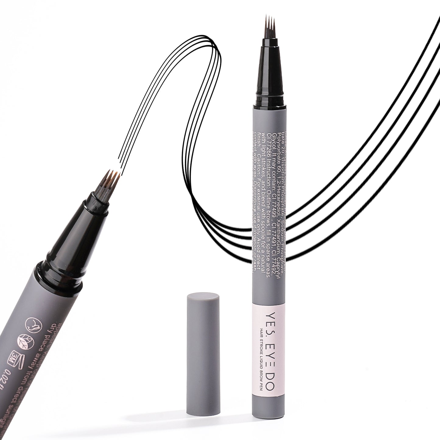 4-Prong Hair-Stroke Brow Pen