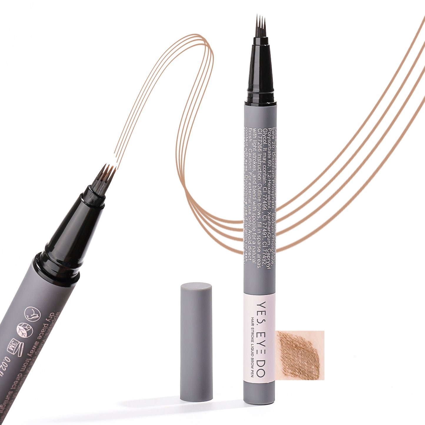 4-Prong Hair-Stroke Brow Pen