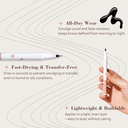 Micro Precision Brow Pen | Fine Tip Liquid Eyebrow Pen
