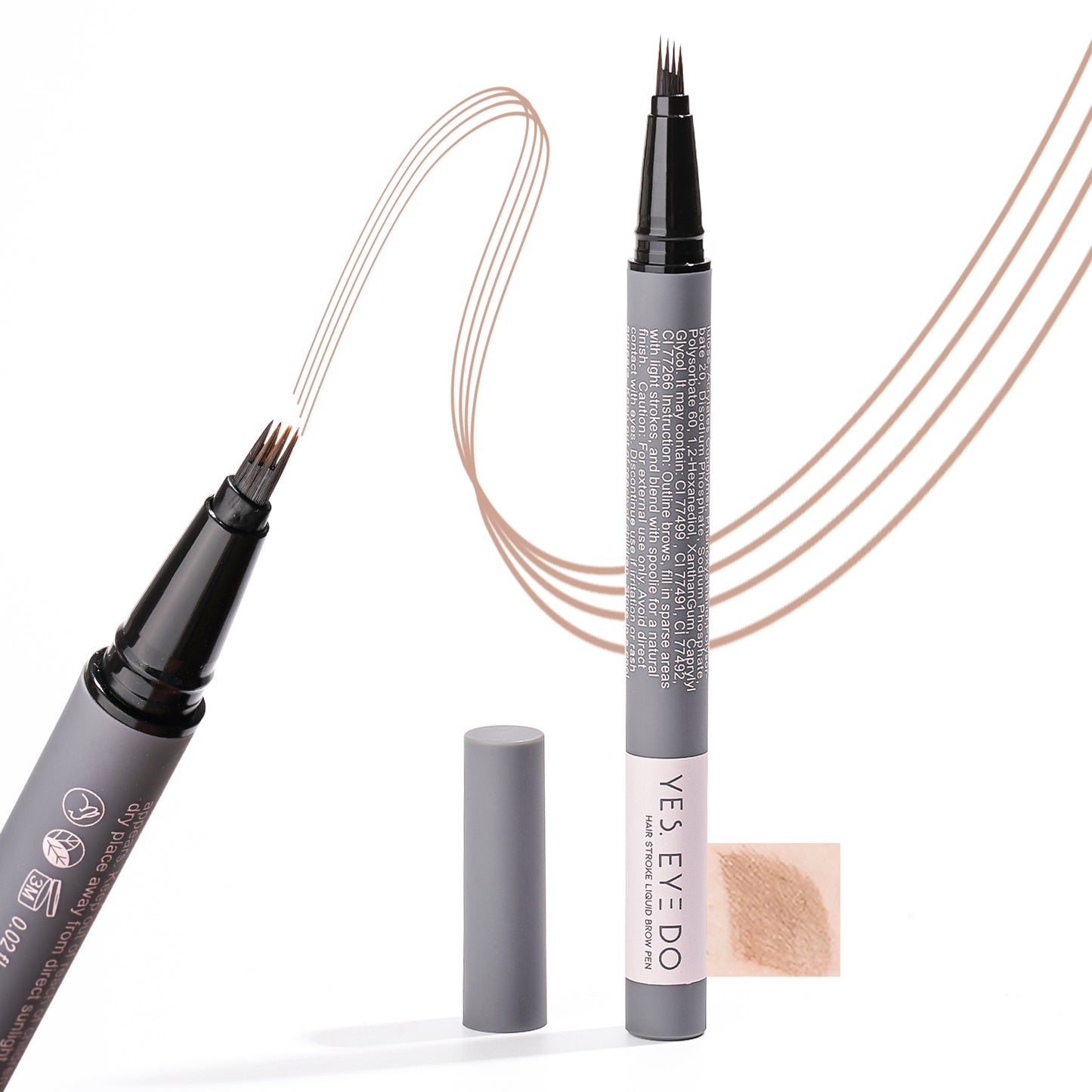 4-Prong Hair-Stroke Brow Pen