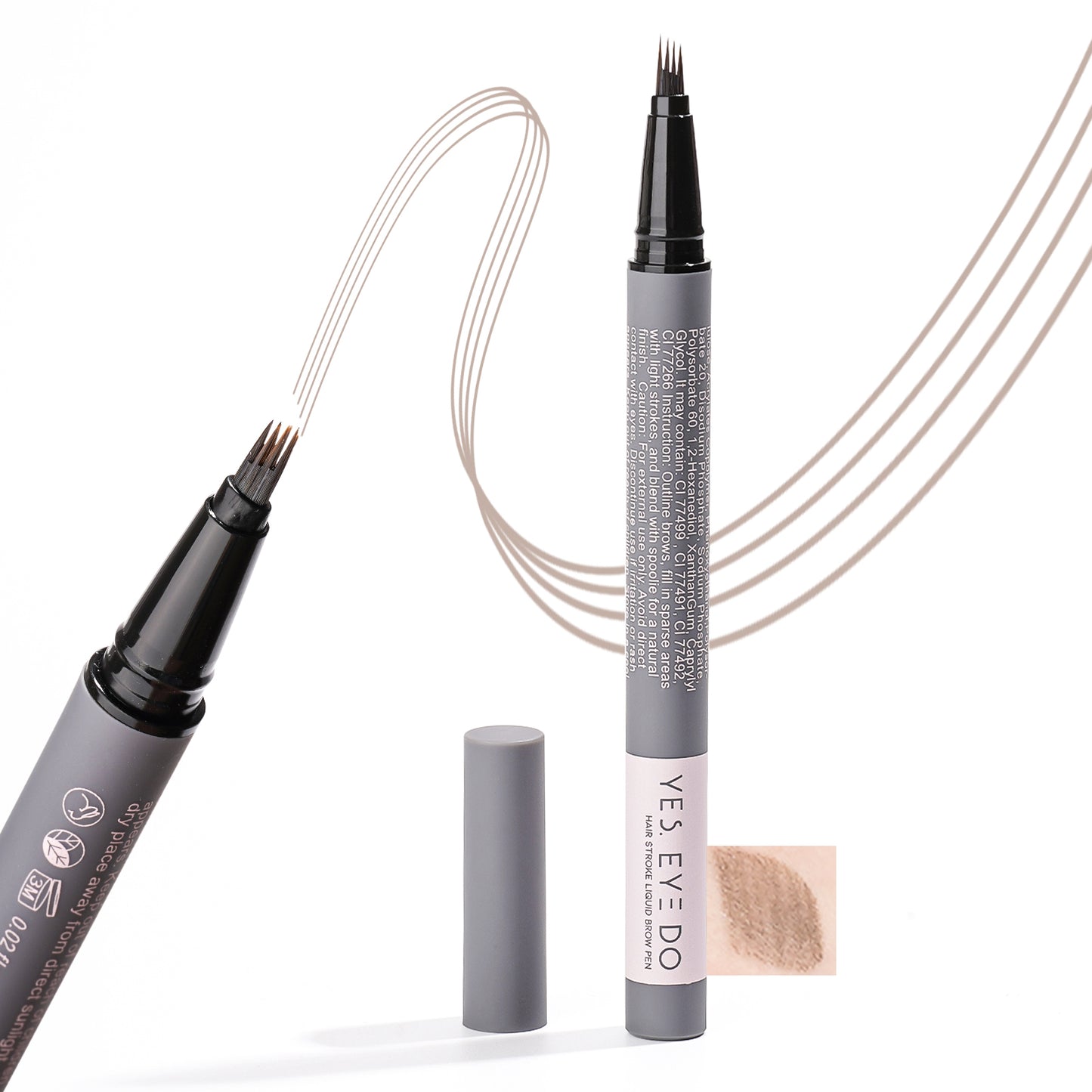 4-Prong Hair-Stroke Brow Pen
