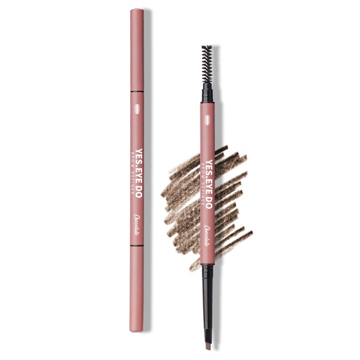 YES.EYE DO Double-headed Fine Sketch Eyebrow Pencil(Red Bean）